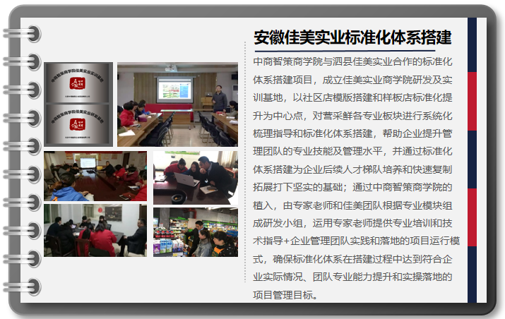 安徽佳美实业标准化体系搭建